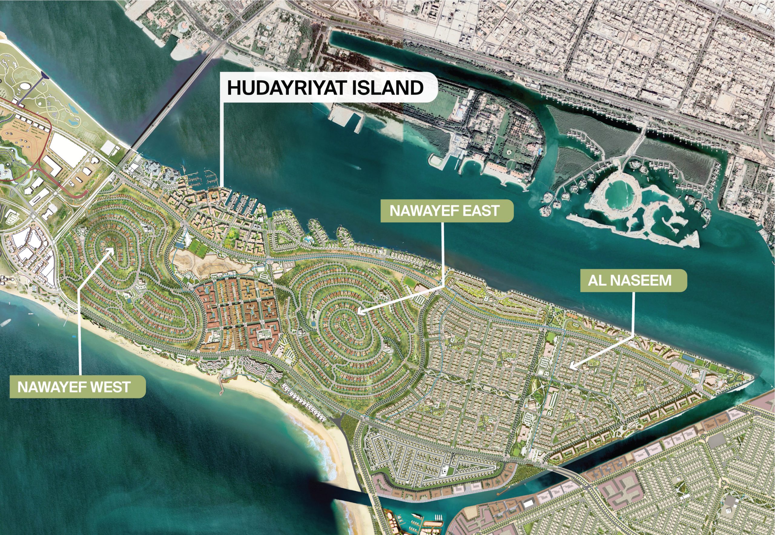 Hudayriat Abu Dhabi masterplan
